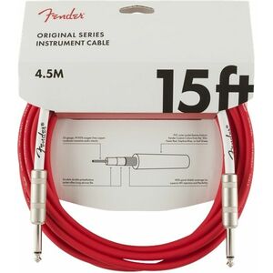 Fender Original Series 15' Instrument Cable Fiesta Red kép