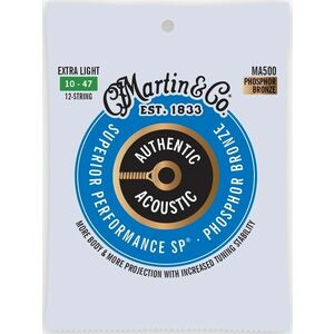 Martin Authentic SP 92/8 Phosphor Bronze 12-String Extra Light kép