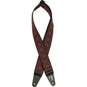 Fender Pasadena Woven Strap, Lattice Red, 2" kép