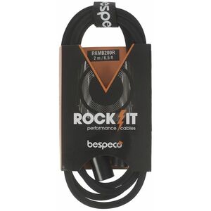 Bespeco ROCKIT Microphone Cable XLR M - XLR F 2 m kép