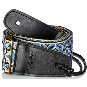 Bespeco Jacquard Strap Blue Pattern Metal Buckle kép