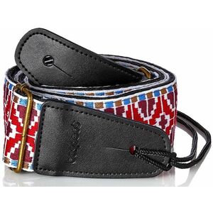 Bespeco Jacquard Strap Red Pattern Metal Buckle kép