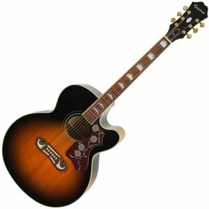 Epiphone J-200 EC Vintage Sunburst Elektroakusztikus gitár kép