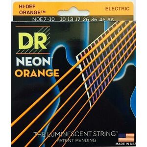 DR Strings Neon Hi-Def NOE7-10 Elektromos gitárhúrok kép