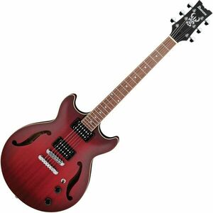 Ibanez AM53-SRF Sunburst Red Flat Félakusztikus - jazz-gitár kép