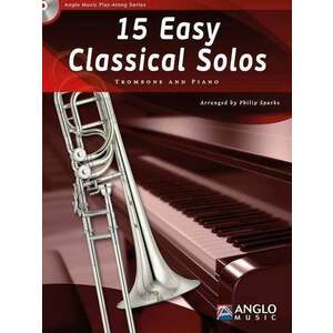 Hal Leonard 15 Easy Classical Solos Trombone and Piano Kották kép