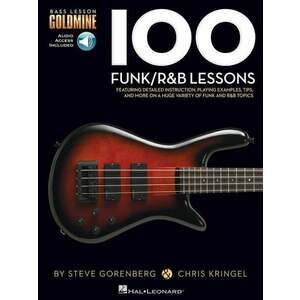 Hal Leonard 100 Funk/R&B Lessons Bass Kották kép