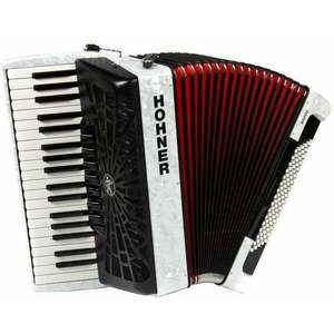 Hohner Bravo III 96 Billentyűs harmonika White kép