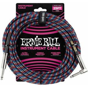 Ernie Ball P06063 7, 5 m Egyenes - Pipa Hangszórókábel kép