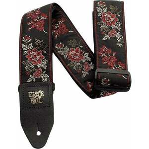 Ernie Ball Classic Jacquard Textil gitár heveder Red Rose kép