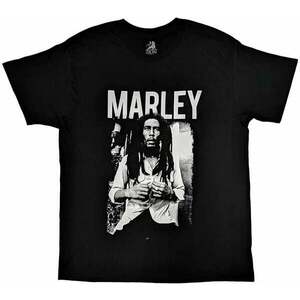 Bob Marley Ing Black & White Unisex Black M kép