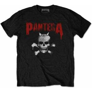 Pantera Ing Horned Skull Stencil Unisex Black M kép