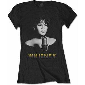 Whitney Houston Ing Black & White Photo Womens Black M kép