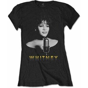 Whitney Houston Ing Black & White Photo Womens Black S kép