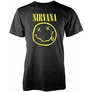 Nirvana Ing Yellow Happy Face Unisex Black M kép