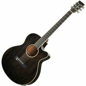 Tanglewood TW4 E BS Black Shadow Gloss Elektroakusztikus gitár kép