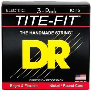 DR Strings MT-10 Tite Fit 3-Pack Elektromos gitárhúrok kép