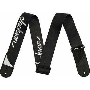 Jackson White Logo Strap Textil gitár heveder Black kép