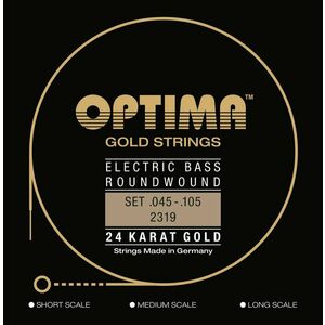 Optima 2319.L 24K Gold Strings Long Scale Medium Light Basszusgitár húr kép