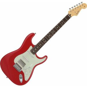 Fender MIJ Hybrid II Stratocaster HSS RW Modena Red Elektromos gitár kép