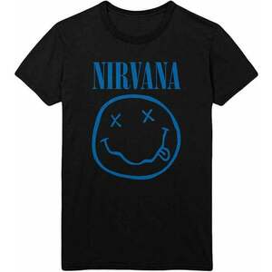 Nirvana Ing Blue Happy Face Unisex Black M kép