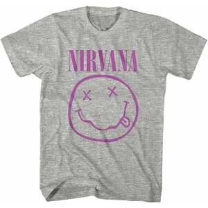 Nirvana Ing Purple Happy Face Unisex Grey S kép