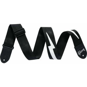 Gibson The Lightning Bolt Seatbelt Textil gitár heveder Black kép