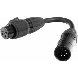 Accu Cable 5-pin M to 3-pin FM IP65 Kábel DMX fényekhez kép