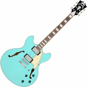 D'Angelico Premier DC Surf Green Félakusztikus - jazz-gitár kép