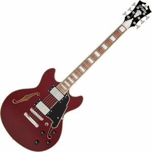 D'Angelico Premier Mini DC Burnt Red Félakusztikus - jazz-gitár kép