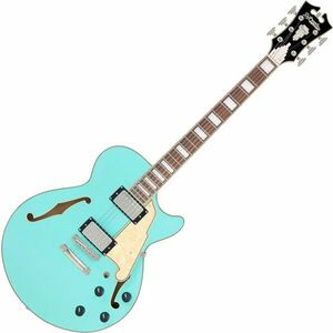 D'Angelico Premier SS Surf Green Félakusztikus - jazz-gitár kép