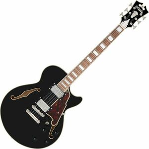 D'Angelico Premier SS Solid Black Félakusztikus - jazz-gitár kép