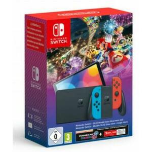 Switch OLED Model + Mario Kart 8 Deluxe + 12 month NSO Pass kép