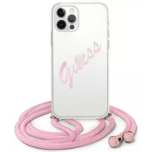 Tok Guess iPhone 12 Pro Max 6, 7" pink hardcase Script Vintage (GUHCP12LCRTVSPI) kép