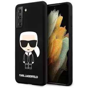 Tok Karl Lagerfeld KLHCS21MSLFKBK S21+ G996 hardcase black Silicone Iconic (KLHCS21MSLFKBK) kép