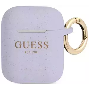 Guess GUA2SGGEU AirPods cover purple Silicone Glitter (GUA2SGGEU) kép