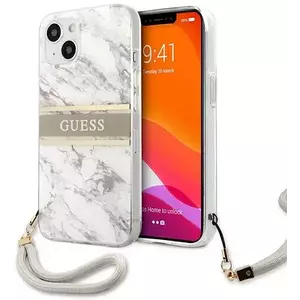 Tok Guess GUHCP13SKMABGR iPhone 13 mini 5, 4" grey hardcase Marble Strap Collection (GUHCP13SKMABGR) kép