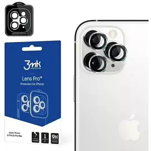 TEMPERED KIJELZŐVÉDŐ FÓLIA 3MK Lens Protection Pro iPhone 11 Pro /11 Pro Max Camera lens protection with mounting frame 1 pc. kép