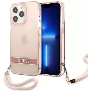 Tok Guess GUHCP13LHTSGSP iPhone 13 Pro 6, 1" pink hardcase Translucent Stap (GUHCP13LHTSGSP) kép