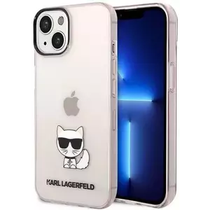 Tok Karl Lagerfeld KLHCP14MCTTRI iPhone 14 Plus 6, 7" hardcase pink Transparent Choupette Body (KLHCP14MCTTRI) kép