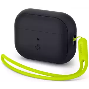 Tok SPIGEN SILICONE FIT STRAP APPLE AIRPODS PRO 1 / 2 BLACK/PHANTOM GREEN (ACS05810) kép