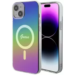 Tok Guess GUHMP15SHITSK iPhone 15 6.1" rainbow hardcase IML Iridescent MagSafe (GUHMP15SHITSK) kép