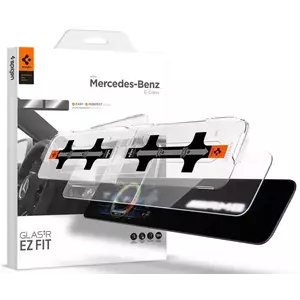 TEMPERED KIJELZŐVÉDŐ FÓLIA Spigen Mercedes Benz EZ Fit Anti Glare Screen Protector (E-Class(2021/2020)) (Left 1P+Right 1P) (AGL03149) kép