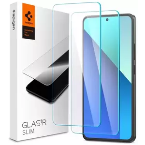 TEMPERED KIJELZŐVÉDŐ FÓLIA Spigen Glass tR Slim 2 Pack - Xiaomi Redmi Note 13 (AGL08295) kép