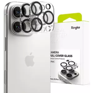 TEMPERED KIJELZŐVÉDŐ FÓLIA RINGKE CAMERA PROTECTOR 2-PACK IPHONE 16 PRO / 16 PRO MAX CLEAR (8809961789731) kép