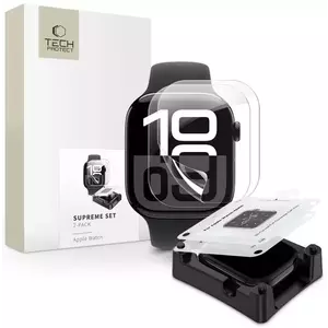 KIJELZŐVÉDŐ FÓLIA TECH-PROTECT SUPREME SET 2-PACK APPLE WATCH 10 (42 MM) CLEAR HYDROGEL FILM (5906302380299) kép