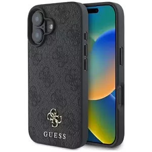 Tok Guess GUHMP16SP4SM4MK iPhone 16 6.1" black hardcase 4G Small Classic MagSafe (GUHMP16SP4SM4MK) kép