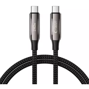 Kábel TECH-PROTECT UB10T ULTRABOOST TYPE-C CABLE PD240W/QC4.0 100CM BLACK (5906302370603) kép