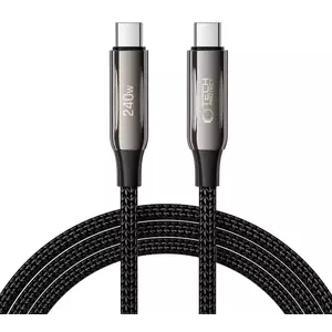 Kábel TECH-PROTECT UB10T ULTRABOOST TYPE-C CABLE PD240W/QC4.0 200CM BLACK (5906302370610) kép