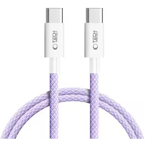 Kábel TECH-PROTECT ULTRABOOST LITE TYPE-C CABLE PD60W/3A 100CM MAUVE (5906302380893) kép